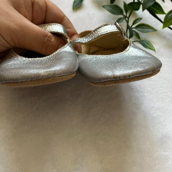Early Days Baby Shoes Size 2 Silver Leather Mary Janes | UK Classic Style GUC - Picture 12 of 16
